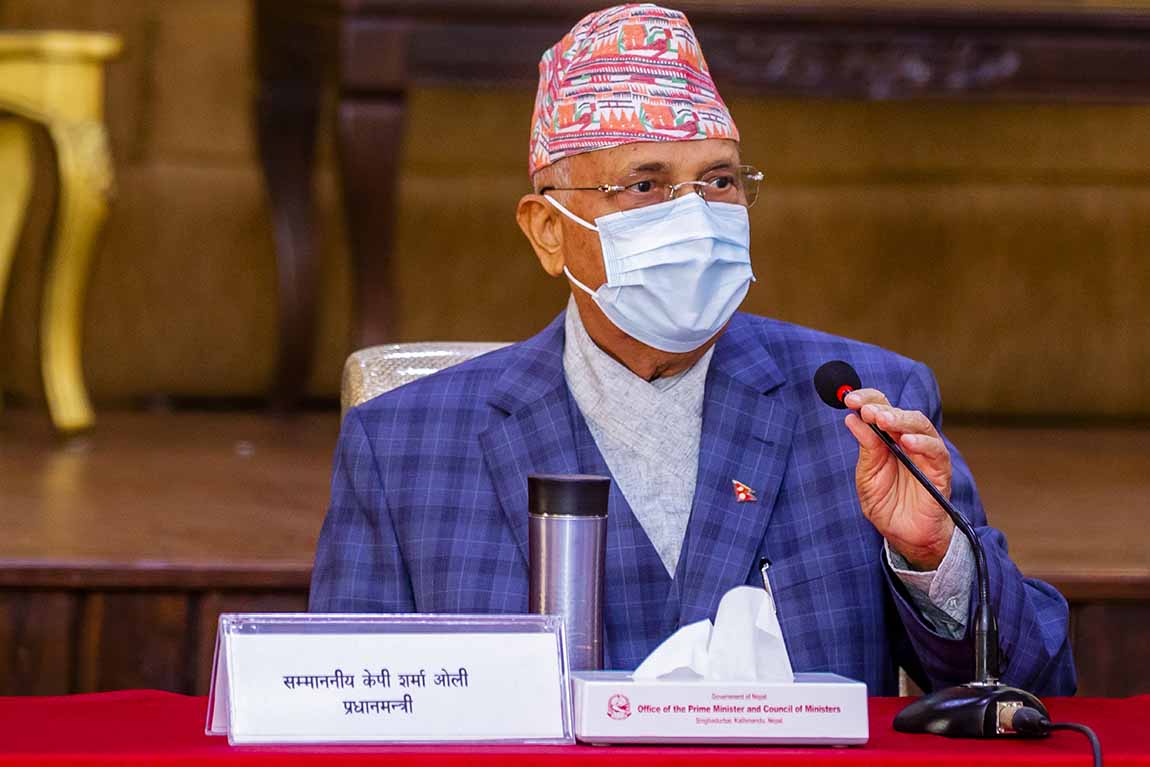 प्रधानमन्त्रीले विश्वासकाे मत नलिने